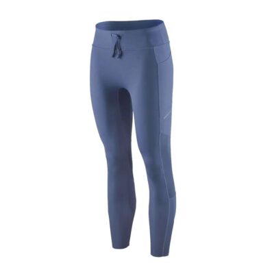 Womens Patagonia Endless Run 7/8 Tights - Current Blue Current Blue / L
