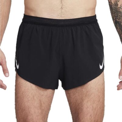 Mens Nike Aeroswift Dri-fit Adv 2 Inch Brief-lined Running Shorts Black