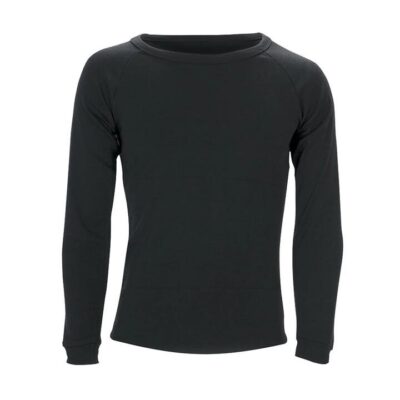Unisex Sherpa Polypropylene Long Sleeve Thermal Top Black / L