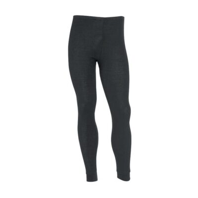 Unisex Sherpa Polypropylene Thermal Pants Black