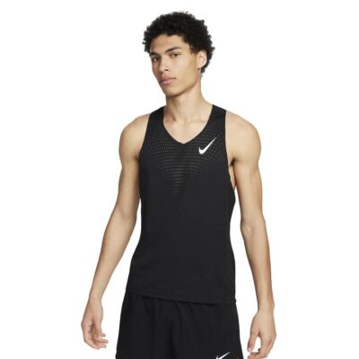 Mens Nike Aeroswift Dri-fit Adv Running Singlet Black