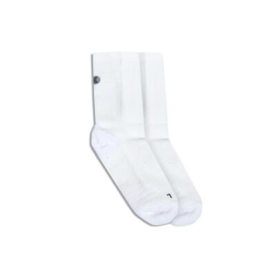 Fkt Crew Length Running Sock White