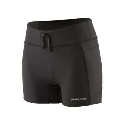 Womens Patagonia 4 Inch Endless Run Shorts Black / L