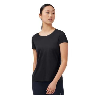 Womens On Running Performance-t Black / Dark / Xs