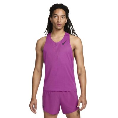 Mens Nike Aeroswift Dri-fit Adv Running Singlet Hot Fuchsia / S