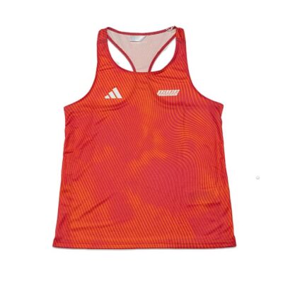 Womens Adidas x Pace Athletic Adizero Running Singlet Real Magenta / Orange / L
