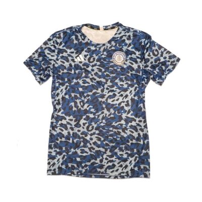 Womens Adidas Adizero Essentials Running Top Bmrc Blue Camo / S