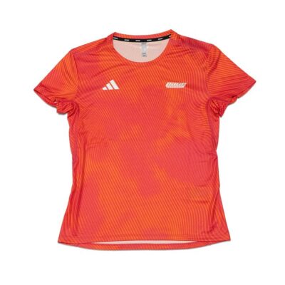 Womens Adidas Adizero Essentials Running Top Real Magenta / Orange / Xs
