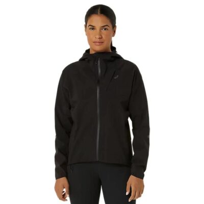 Womens Asics Metarun Waterproof Jacket Performance Black / L