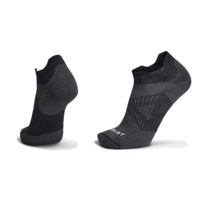 Unisex Le Bent Targeted Cushion Micro Tab Run Sock Black / M