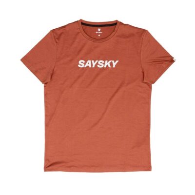 Mens Saysky Logo Pace T-shirt Red Melange / S