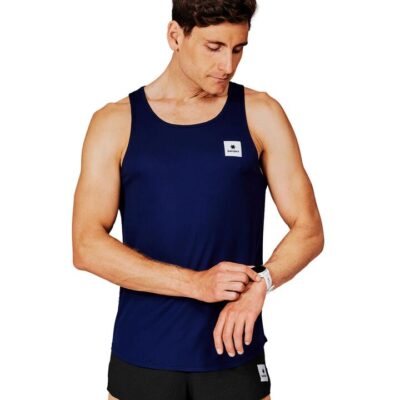 Mens Saysky Clean Flow Singlet Blue / M