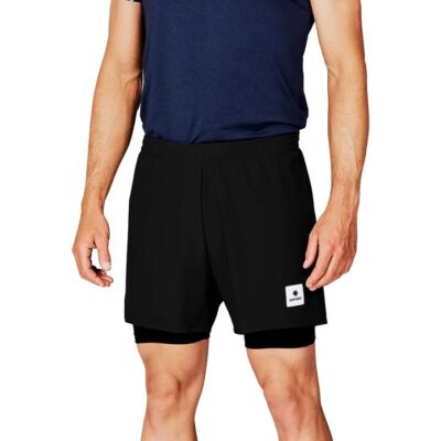 Mens Saysky Pace 2 In 1 Shorts 5-inch Black / S