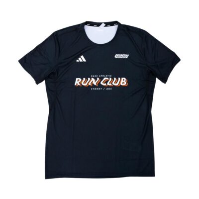 Mens Adidas Adizero Essentials Running Top Pace Run Club / Black / S