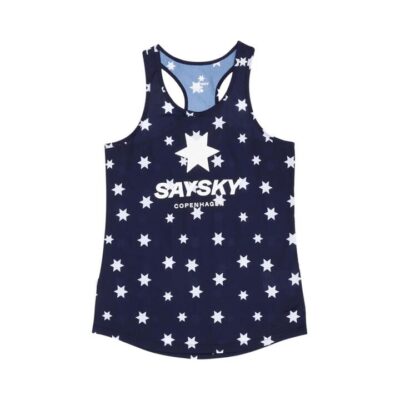 Womens Saysky Star Combat Singlet Blue / White Aop / S