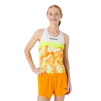 Womens Saucony Endorphin Singlet Peel / L