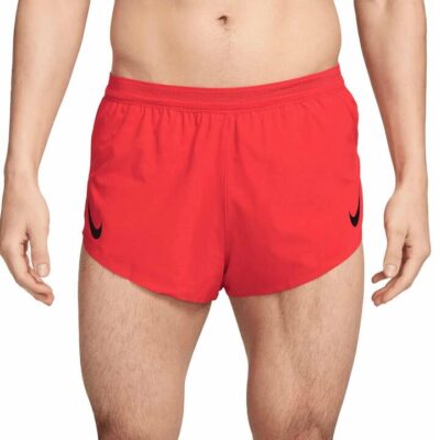Mens Nike Aeroswift Dri-fit Adv 2 Inch Brief-lined Running Shorts Crimson / Black / S