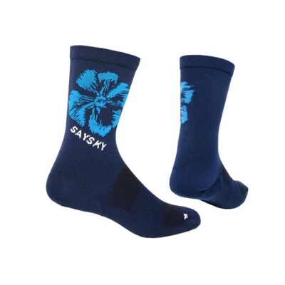 Unisex Saysky Combat High Socks Blue Aop / S / M