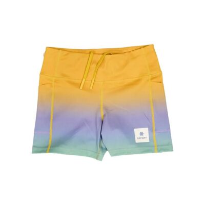 Womens Saysky Drip Dye Combat+ 4-inch Short Tights Purple Aop / S