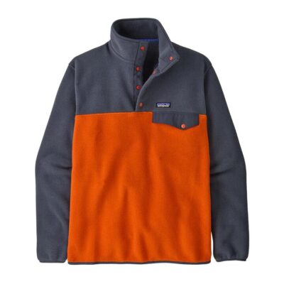 Mens Patagonia Synchilla Snap-t Pullover Pollinator Orange / L