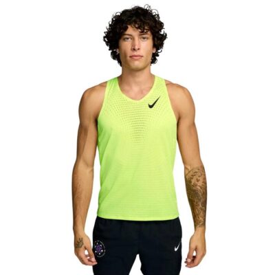 Mens Nike Aeroswift Dri-fit Adv Running Singlet Light Lemon Twist