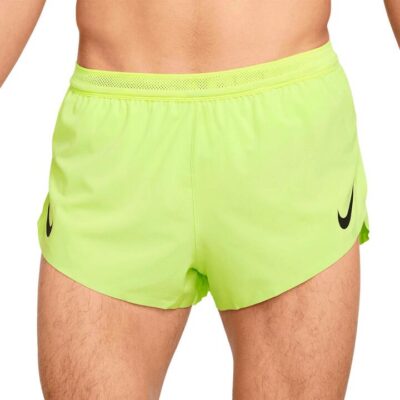 Mens Nike Aeroswift Dri-fit Adv 2 Inch Brief-lined Running Shorts Light Lemon Twist