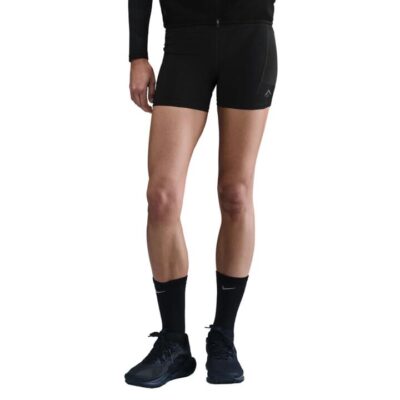 Womens Nike Trail Dri-fit High Waisted 4 Inch Tight Running Short Black