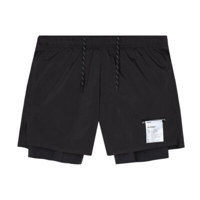 Mens Satisfy Techsilk 8 Inch Running Shorts Black / S