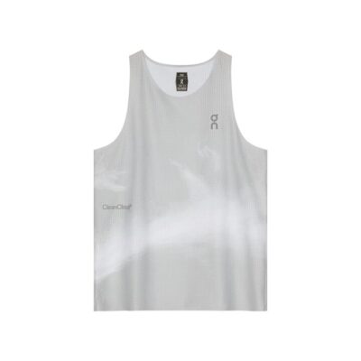 Mens On Running Pace Tank (2025) Glacier / White / Xl