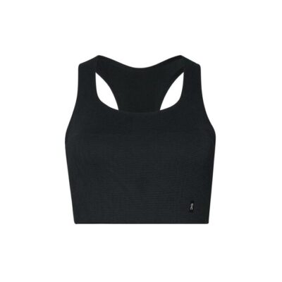 Womens On Running Pace Pocket Bra Black / L