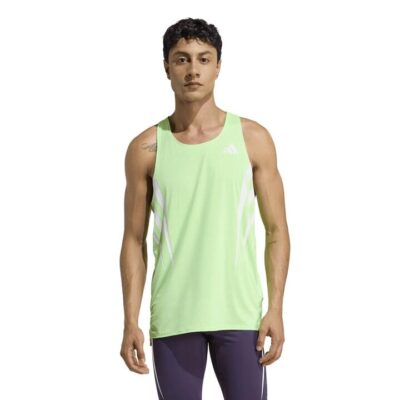 Mens Adidas Adizero Nyc Singlet Lime Burst / M