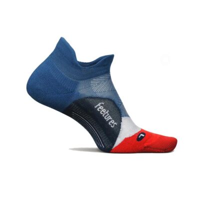 Unisex Feetures Light Cushion No Show Tab Socks Atmospheric Blue / S