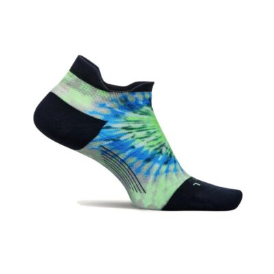 Unisex Feetures Elite Light Cushion No-show Tab Socks Electric Sunburst / M