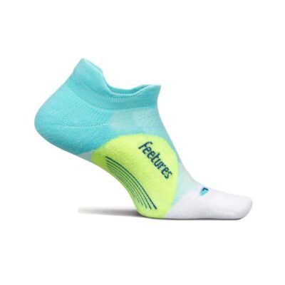 Unisex Feetures Elite Light Cushion No-show Tab Socks Aqua Surf
