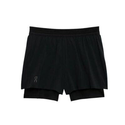 Womens On Running 3-inch Performance 2-in-1 Shorts Black / Xs
