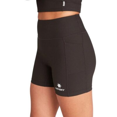 Womens Saysky Combat+ Rib Short Tights 4 Inch Coffee