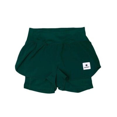 Womens Saysky Pace 2-in-1 Shorts 3 Inch Green