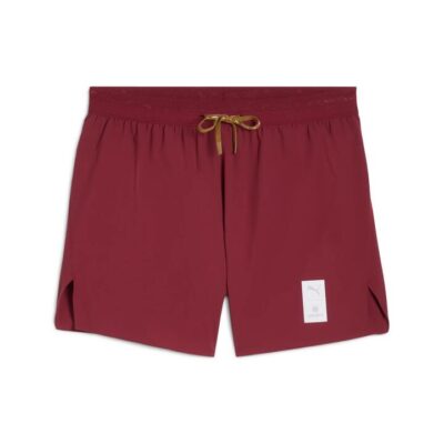 Mens Puma x Saysky Running Shorts Team Regal Red / S