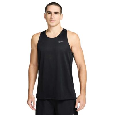 Mens Nike Stride Dri-fit Adv Running Singlet Black